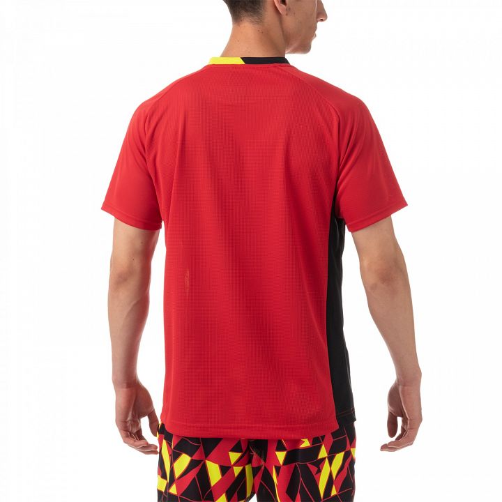 Yonex Men's Crew Neck Slim Fit T-Shirt 10442 Tornado Red